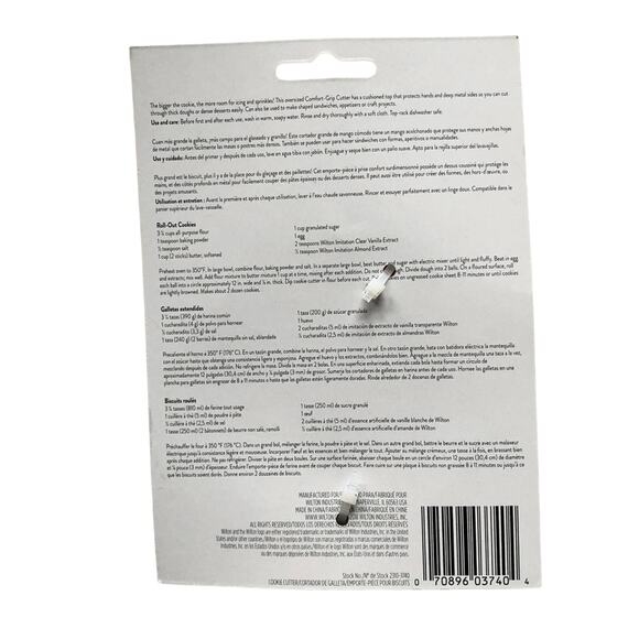 Wilton Comfort-Grip Orange Pumpkin Thanksgiving Halloween Metal Cookie Cutter - Picture 3 of 5